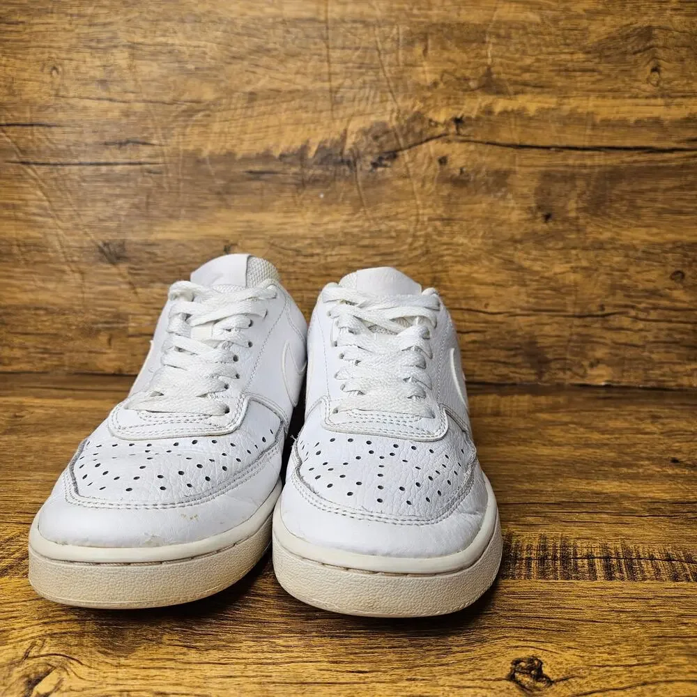 Nike Court Vision Low Triple White Sneakers size 6 womens